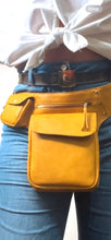 Load image into Gallery viewer, Yellow Vegan Fanny Pack